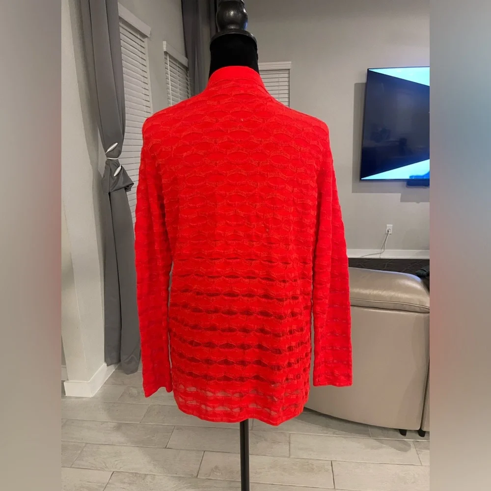 Missoni wave knit open front knit cardigan 42